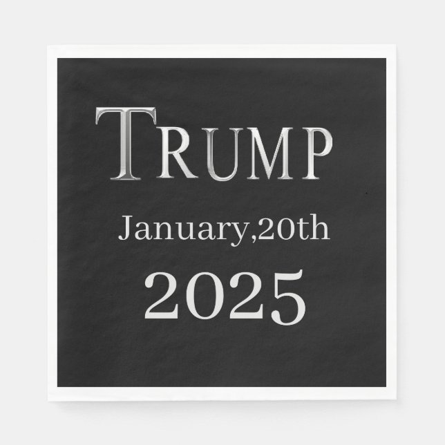 SERVILLETA DE PAPEL TRUMP 2025 (Anverso)