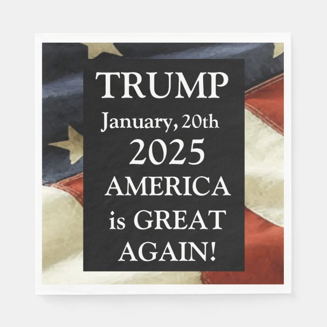SERVILLETA DE PAPEL TRUMP 2025 (Anverso)