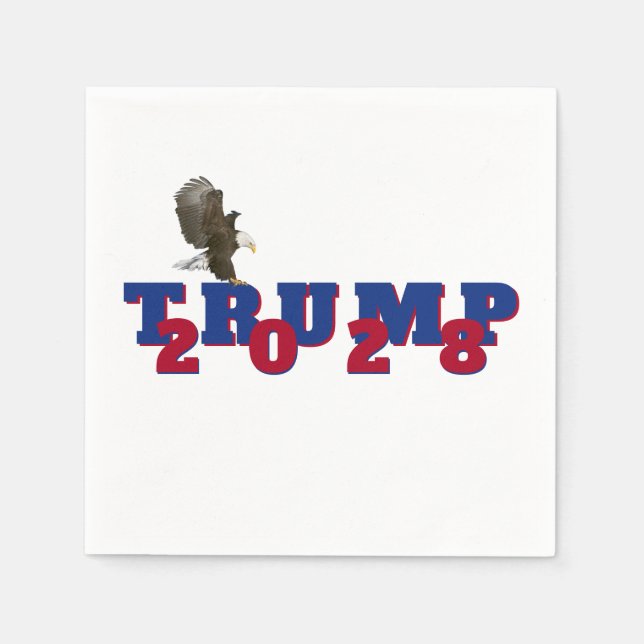 Servilleta De Papel Trump 2028 con águila calva (Anverso)