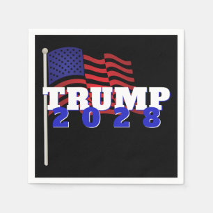 Servilleta De Papel Trump 2028 Con Bandera Americana