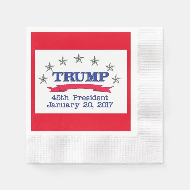 Servilleta De Papel Trump 45.º presidente (Anverso)