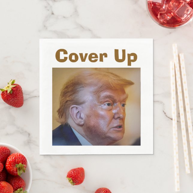 Servilleta de papel Trump/Encubrimiento (In situ)