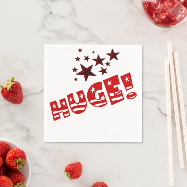 Servilleta De Papel Trump ENORME Fiesta Celebración Cocktail Napkins (In situ)