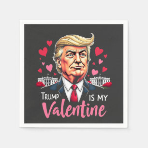 Servilleta De Papel Trump es mi presidente en San Valentín