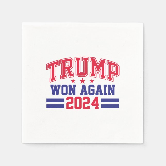 Servilleta De Papel Trump ganó de nuevo 2024 (Anverso)
