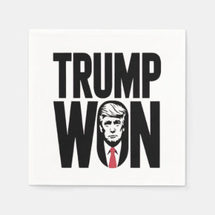 Servilleta De Papel Trump ganó el discurso de Trump sobre la elección 