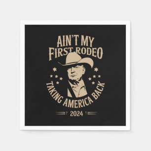 Servilleta De Papel Trump No Es Mi Primer Vaquero Americano