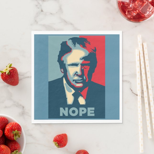 Servilleta De Papel Trump No Paper Napkin (In situ)