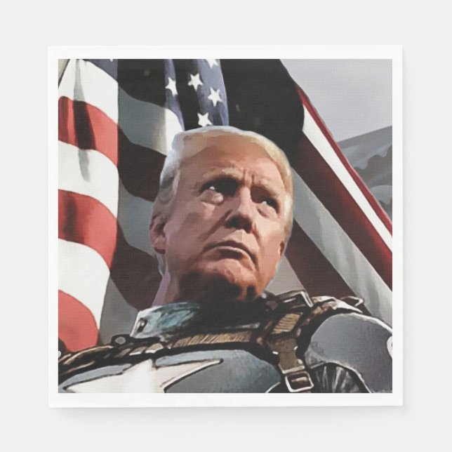 Servilleta De Papel Trump patriótico (Anverso)