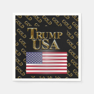 SERVILLETA DE PAPEL TRUMP USA GOLD