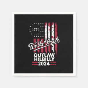 Servilleta De Papel Trump Vance 2024 Donald Trump Proscrito Hillbilly 