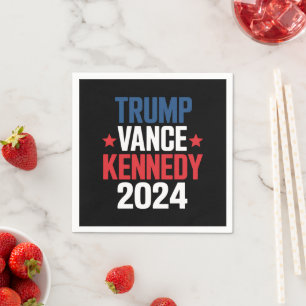 Servilleta De Papel Trump Vance Kennedy Presidente Elección 2024 