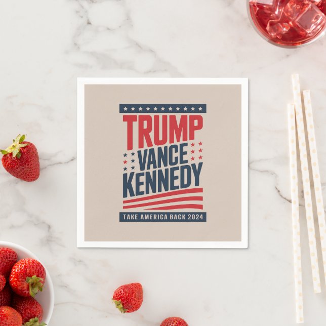 Servilleta De Papel Trump Vance Kennedy retrocede a Estados Unidos 202 (In situ)