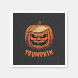 Servilleta De Papel Trumpkin: Calabaza de Halloween de Donald Trump