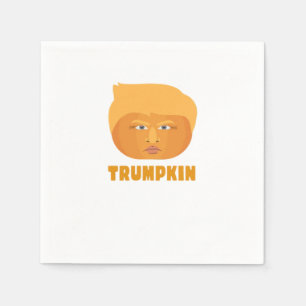 Servilleta De Papel Trumpkin Calabaza Funny Halloween Design Classic