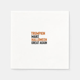 Servilleta De Papel Trumpkin de Halloween: Haz que Halloween sea grand