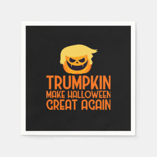 Servilleta De Papel Trumpkin de Halloween vuelve a hacer grande a Hall