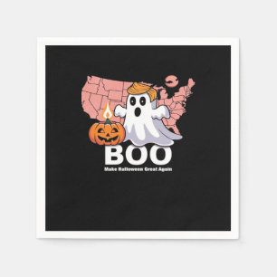 Servilleta De Papel Trumpkin Gracioso Boo Halloween - Calabaza Trumpki
