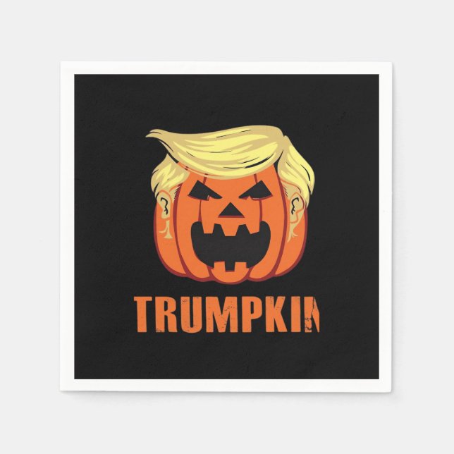 Servilleta De Papel Trumpkin hace Halloween (Anverso)