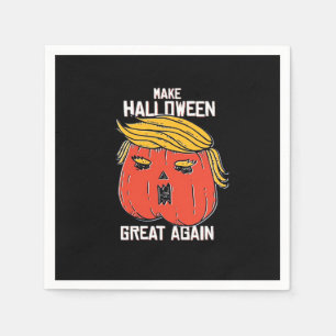 Servilleta De Papel Trumpkin hace que Halloween sea grande de nuevo cl