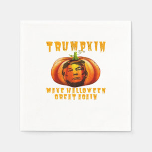 Servilleta De Papel Trumpkin hace que Halloween sea grande de nuevo Gr