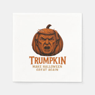 Servilleta De Papel Trumpkin. Hacer que Halloween vuelva a ser grande
