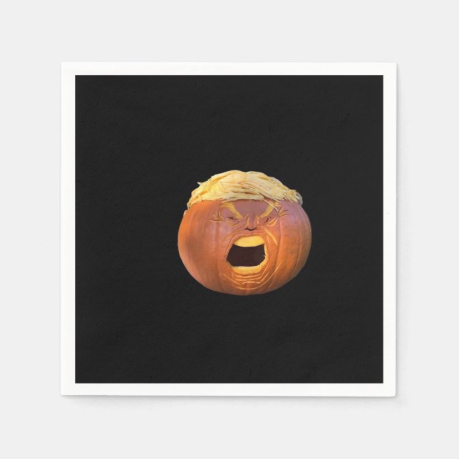Servilleta De Papel Trumpkin - Halloween divertido (Anverso)