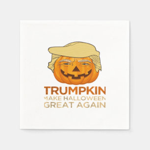Servilleta De Papel Trumpkin Halloween Funny Classic