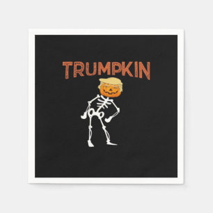 Servilleta De Papel Trumpkin Halloween Funny Classic