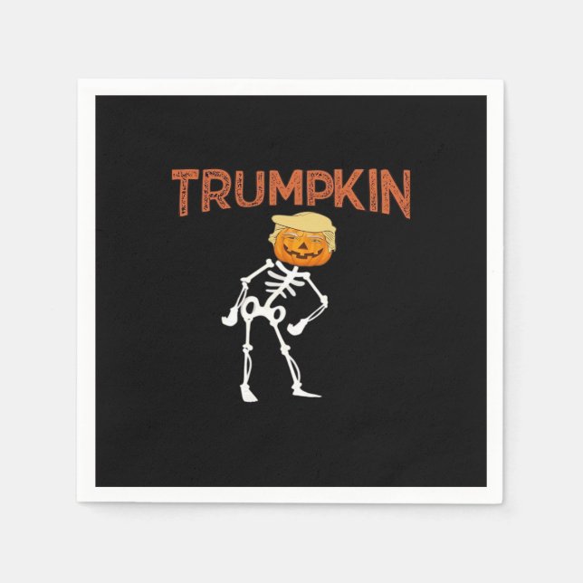 Servilleta De Papel Trumpkin Halloween Funny Classic (Anverso)
