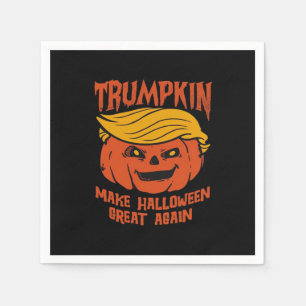 Servilleta De Papel Trumpkin Halloween: Haz que Halloween vuelva a ser