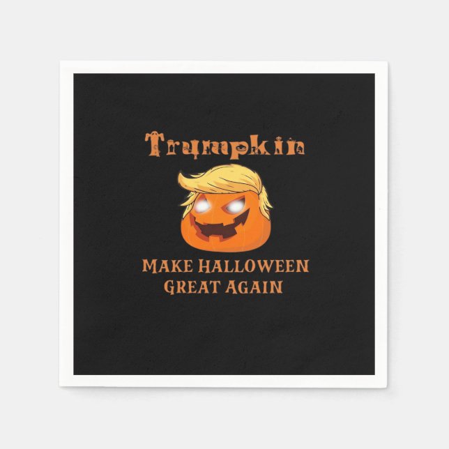 Servilleta De Papel Trumpkin Halloween: Haz que Halloween vuelva a ser (Anverso)