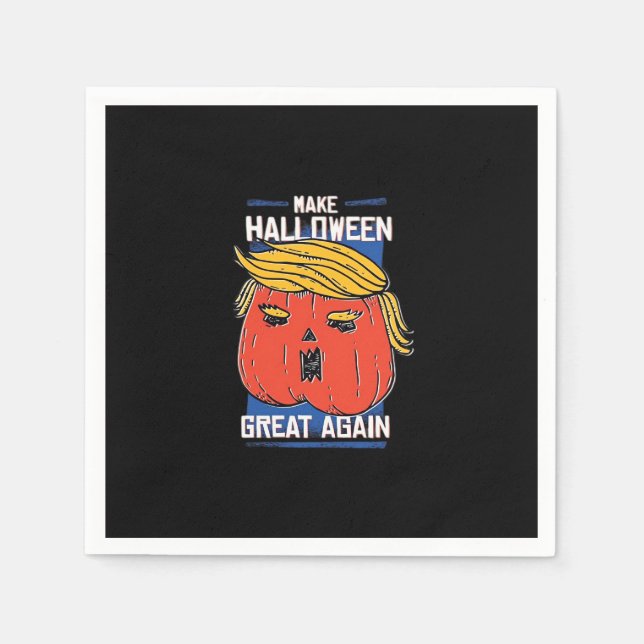Servilleta De Papel Trumpkin Halloween Pupmkin Classic (Anverso)
