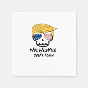 Servilleta De Papel Trumpkin Halloween vuelve a hacer que Halloween se