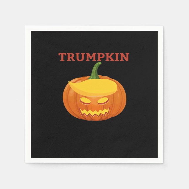 Servilleta De Papel Trumpkin Jack-O-Lantern Classic (Anverso)