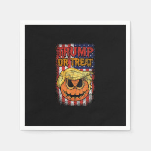Servilleta De Papel Trumpkin O Trate La Funny Trumpkin De Halloween