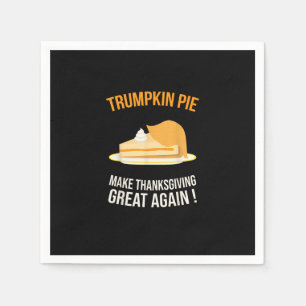 Servilleta De Papel Trumpkin Pie hace grande el día de Acción de Graci