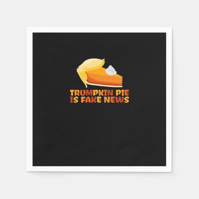 Servilleta De Papel Trumpkin Pumpkin Pie Funny Thankending (Anverso)