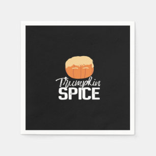 Servilleta De Papel Trumpkin Spice Funny Halloween Político