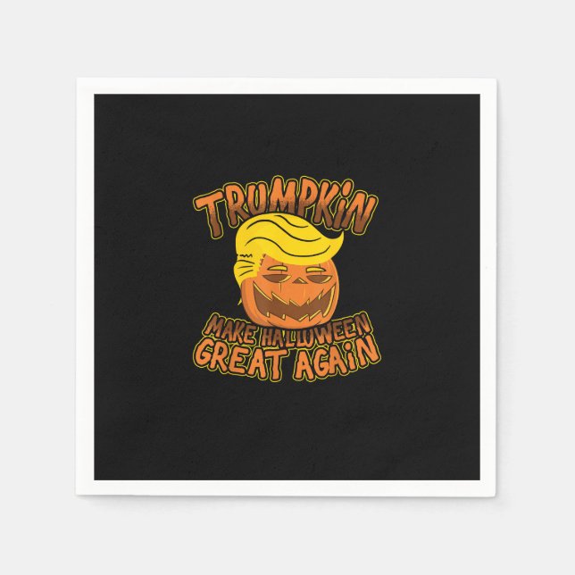 Servilleta De Papel Trumpkin vuelve a hacer de Halloween una gran nove (Anverso)
