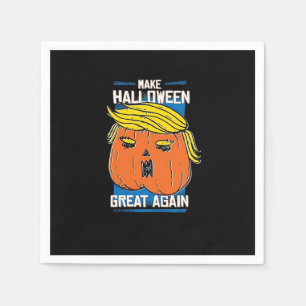 Servilleta De Papel Trumpkin vuelve a hacer grande a Halloween