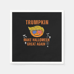 Servilleta De Papel Trumpkin vuelve a hacer grande a Halloween