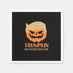 Servilleta De Papel Trumpkin vuelve a hacer grande a Halloween Sarcast