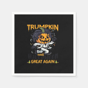 Servilleta De Papel Trumpkin vuelve a hacer que Halloween sea grande