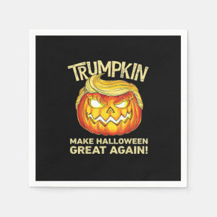 Servilleta De Papel Trumpkin vuelve a hacer que Halloween sea grande d