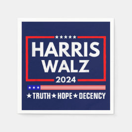 Servilleta De Papel Truth Hope Decency Harris Walz 2024