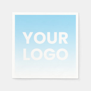 Servilleta De Papel Tu logotipo y gradiente de color de fondo editable