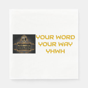 Servilleta De Papel Tu palabra tu camino YHWH