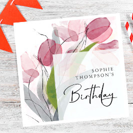 Servilleta De Papel Tubos blandos de cumpleaños elegante