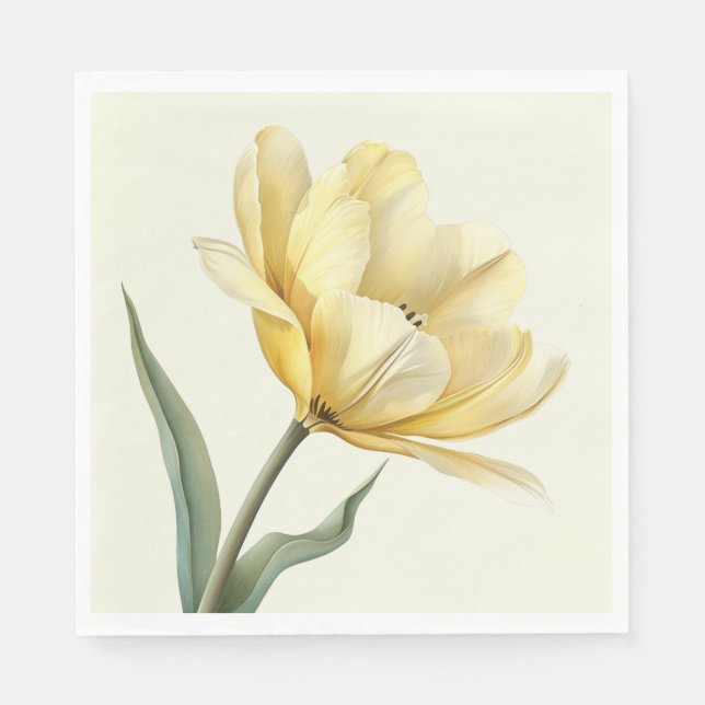 Servilleta De Papel Tulip amarillo (Anverso)